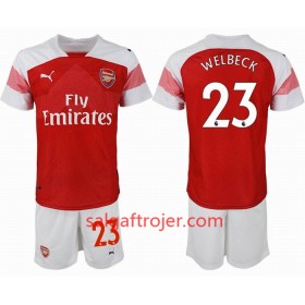 Arsenal Fodboldtrøjer WELBECK 23 Børn Hjemmebanesæt 2018/19 Kort ærmer